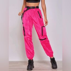 *NWOT* SHEIN pink wind joggers - sizeM/6